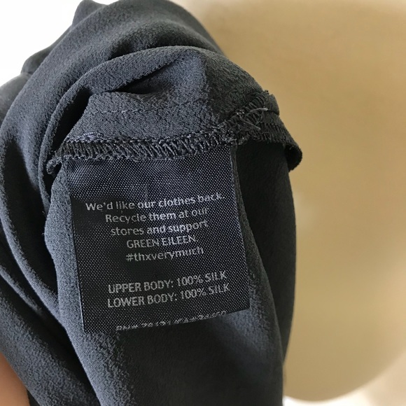 Eileen Fisher silk blouse with sheer panels - Picture 7 of 7